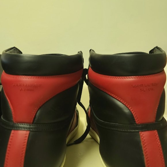 *RARE* Saint Laurent YSL Men's Red Black - Picture 10 of 10
